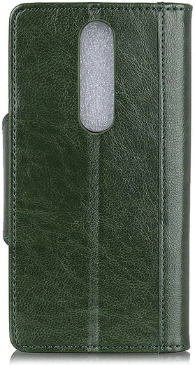Nokia 7.1 Stijlvol Hoesje met Kaarthouder Groen afbeelding 5