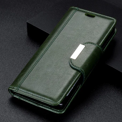 Nokia 7.1 Stijlvol Hoesje met Kaarthouder Groen afbeelding 9
