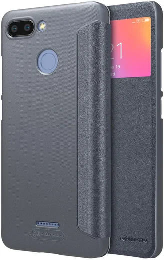 Nillkin Sparkle Series Flip Case Xiaomi Redmi 6 Grijs afbeelding 7