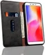 Xiaomi Redmi 6 Retro Style Wallet Flip Case Zwart afbeelding 2