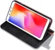 Xiaomi Redmi 6 Retro Style Wallet Flip Case Zwart afbeelding 3