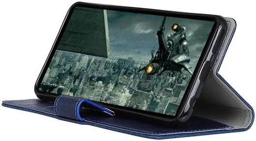 Motorola Moto E5 Play Portemonnee Hoesje Blauw afbeelding 3