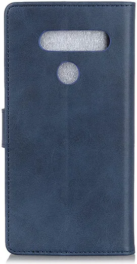 LG V40 Stijlvol Portemonnee Hoesje Blauw afbeelding 6