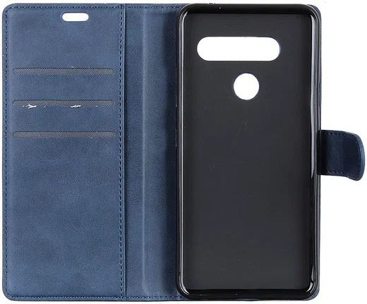 LG V40 Stijlvol Portemonnee Hoesje Blauw afbeelding 7