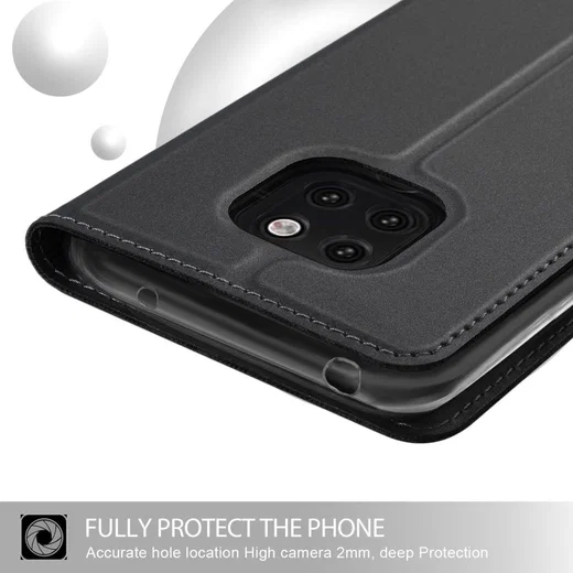 Huawei Mate 20 Pro Hoesje met Kaarthouder Zwart afbeelding 5