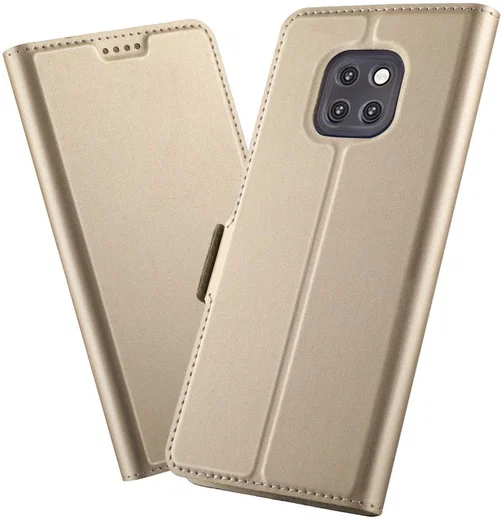 Huawei Mate 20 Pro Hoesje met Kaarthouder Goud afbeelding 1