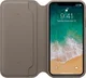 Originele Apple iPhone XS / X Leather Folio Taupe afbeelding 1