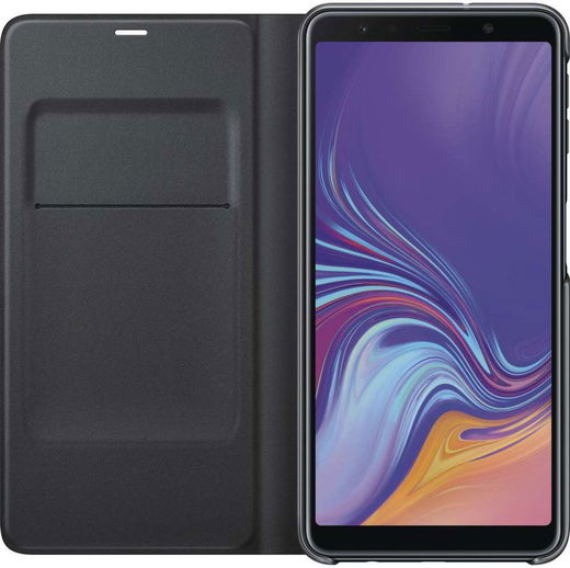 Samsung Galaxy A7 2018 Portemonnee Hoesje Zwart afbeelding 1