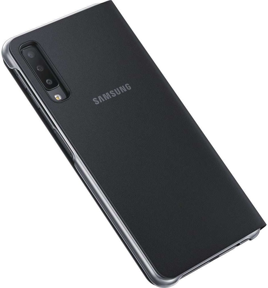 Samsung Galaxy A7 2018 Portemonnee Hoesje Zwart afbeelding 6