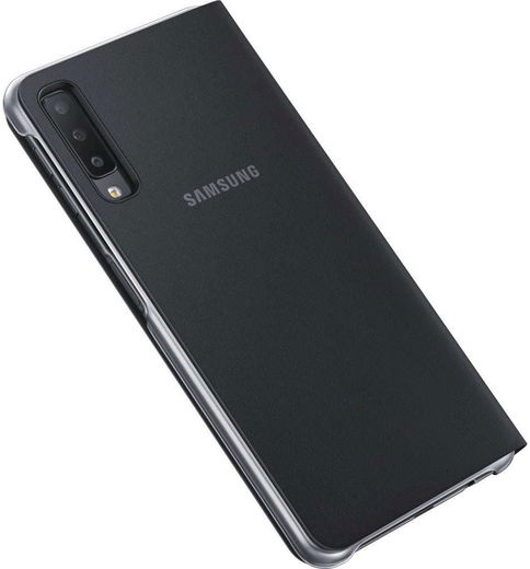 Samsung Galaxy A7 2018 Portemonnee Hoesje Zwart afbeelding 6