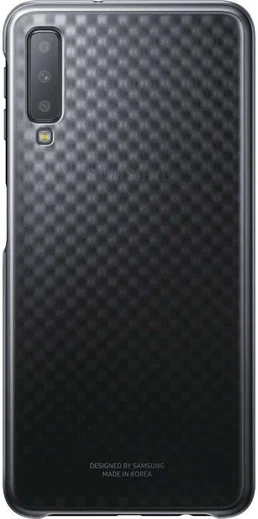 Samsung Galaxy A7 2018 Gradation Clear Cover Zwart afbeelding 1