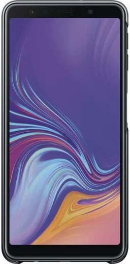 Samsung Galaxy A7 2018 Gradation Clear Cover Zwart afbeelding 3