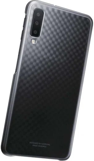 Samsung Galaxy A7 2018 Gradation Clear Cover Zwart afbeelding 6