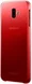 Samsung Galaxy J6 Plus Gradation Clear Cover Rood afbeelding 2