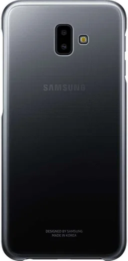 Samsung Galaxy J6 Plus Gradation Clear Cover Zwart afbeelding 1
