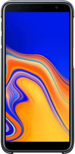 Samsung Galaxy J6 Plus Gradation Clear Cover Zwart afbeelding 5