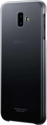 Samsung Galaxy J6 Plus Gradation Clear Cover Zwart afbeelding 6