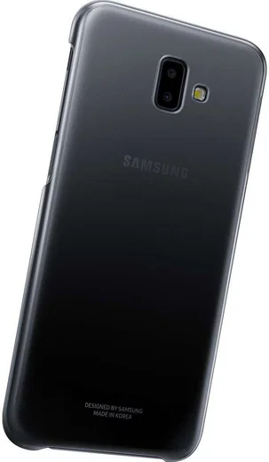 Samsung Galaxy J6 Plus Gradation Clear Cover Zwart afbeelding 4