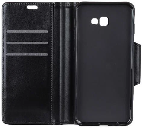 Samsung Galaxy J4 Plus Portemonnee Hoesje Zwart afbeelding 2