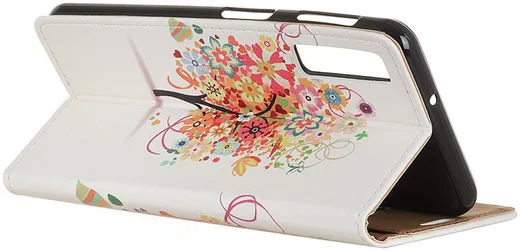 Samsung Galaxy A7 (2018) Portemonnee Print Hoesje Flower Tree afbeelding 14
