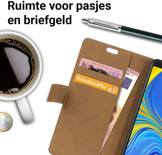 Samsung Galaxy A7 (2018) Portemonnee Print Hoesje Flower Tree afbeelding 3