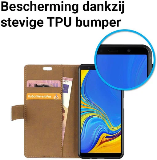 Samsung Galaxy A7 (2018) Portemonnee Print Hoesje Flower Tree afbeelding 8