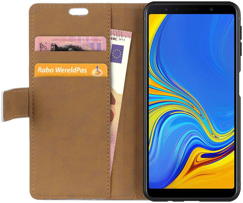 Samsung Galaxy A7 (2018) Portemonnee Print Hoesje Flower Tree afbeelding 2