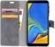 Samsung Galaxy A7 (2018) Retro Portemonnee Hoesje Grijs afbeelding 1