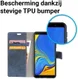 Samsung Galaxy A7 (2018) Retro Portemonnee Hoesje Blauw afbeelding 4