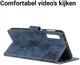 Samsung Galaxy A7 (2018) Retro Portemonnee Hoesje Blauw afbeelding 5