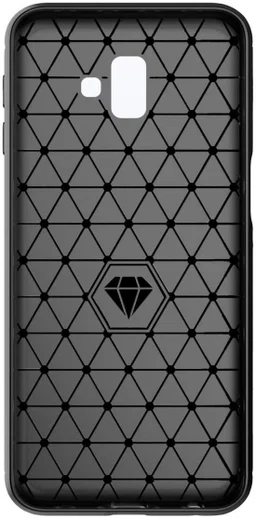 Samsung Galaxy J6 Plus Geborsteld TPU Hoesje Rood afbeelding 4