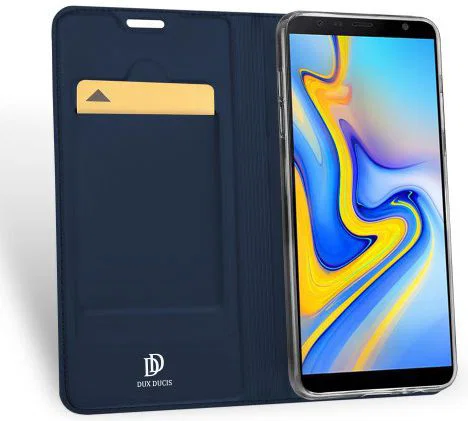 Samsung Galaxy J6 Plus (2018) Dux Ducis Portemonnee Hoesje Blauw afbeelding 2