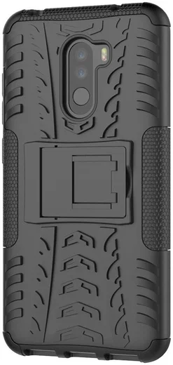 Xiaomi Pocophone F1 Robuust Hybride Hoesje Zwart afbeelding 8