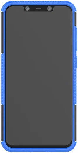 Xiaomi Pocophone F1 Robuust Hybride Hoesje Blauw afbeelding 6