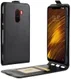 Xiaomi Pocophone F1 Verticaal Flip Hoesje Zwart afbeelding 1