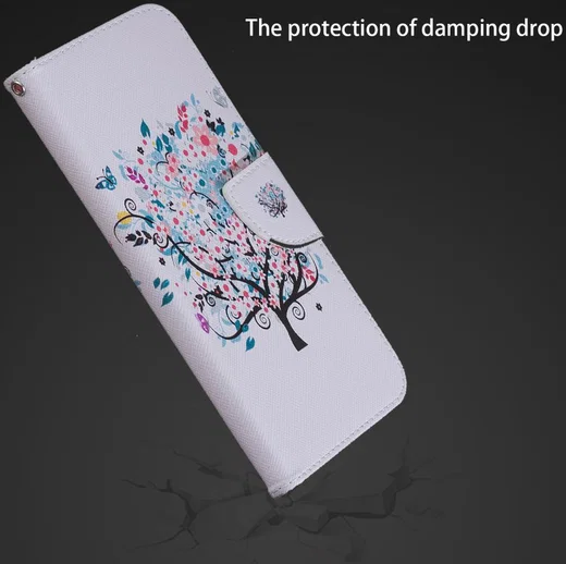 Huawei Mate 20 Lite Portemonnee Hoesje met Flower Tree Print afbeelding 12