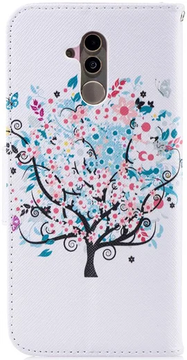 Huawei Mate 20 Lite Portemonnee Hoesje met Flower Tree Print afbeelding 6