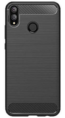 Honor 8X Geborsteld TPU Hoesje Zwart afbeelding 2