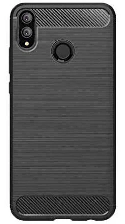Honor 8X Geborsteld TPU Hoesje Zwart afbeelding 2