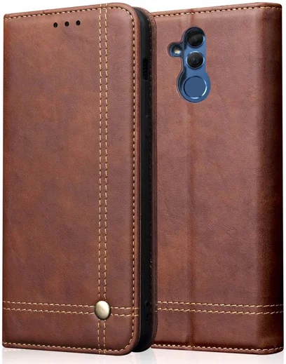 Huawei Mate 20 Lite Vintage Portemonnee Hoesje Bruin afbeelding 2