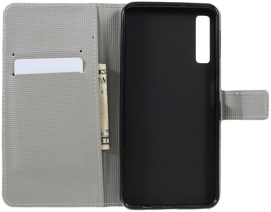 Samsung Galaxy A7 2018 Portemonnee Hoesje met Blossom Print afbeelding 8
