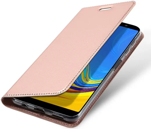 Dux Ducis Premium Book Case Samsung Galaxy A7 2018 Hoesje Roze afbeelding 1