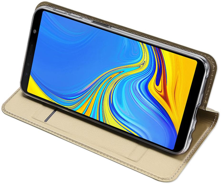 Dux Ducis Premium Book Case Samsung Galaxy A7 2018 Hoesje Goud afbeelding 4