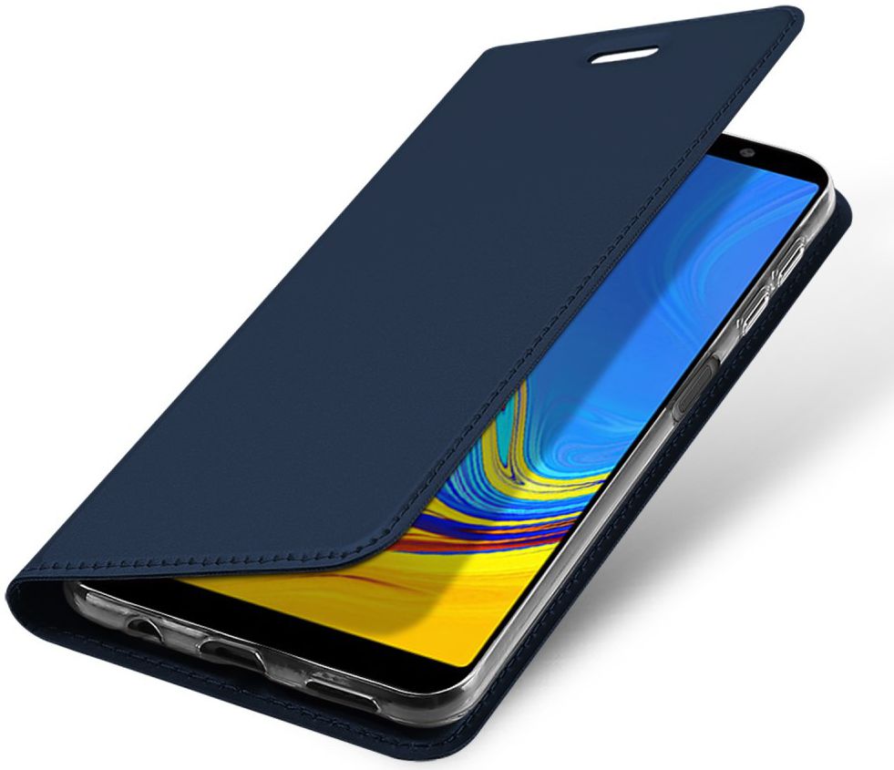 Dux Ducis Premium Book Case Samsung Galaxy A7 2018 Hoesje Blauw afbeelding 1