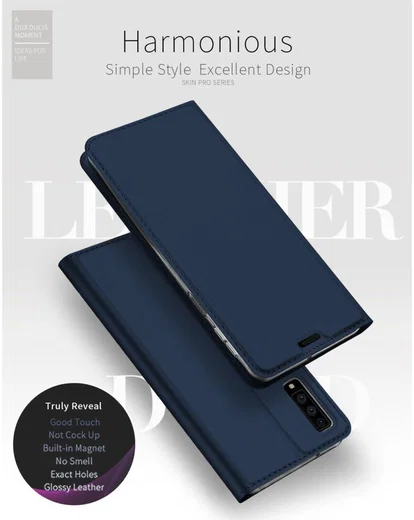 Dux Ducis Premium Book Case Samsung Galaxy A7 2018 Hoesje Blauw afbeelding 5