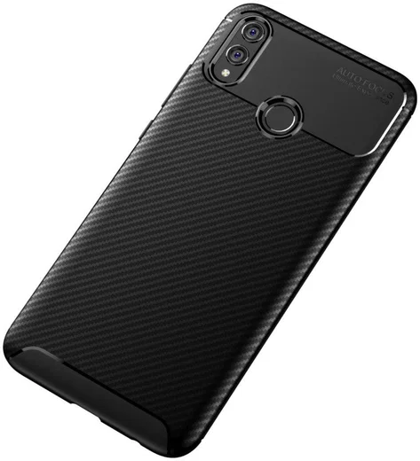Honor 8X Siliconen Carbon Hoesje Zwart afbeelding 14