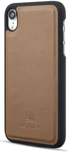 Apple iPhone XR Leren 2-in-1 Bookcase en Back Cover Hoesje Bruin afbeelding 11