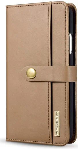 Apple iPhone XR Leren 2-in-1 Bookcase en Back Cover Hoesje Bruin afbeelding 9