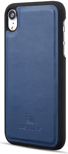 Apple iPhone XR Leren 2-in-1 Bookcase en Back Cover Hoesje Blauw afbeelding 11