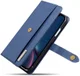 Apple iPhone XR Leren 2-in-1 Bookcase en Back Cover Hoesje Blauw afbeelding 14